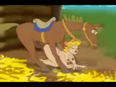 Crazy green-haired In the living room, an American pervert is having sex with her dog.